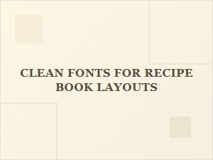 Sans-Serif Fonts for Clean Recipe Layouts